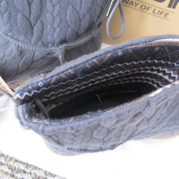 New in Box - Muk Luks Gray Hoboken Ankle Boots - 6.5 - Picture 6 of 10
